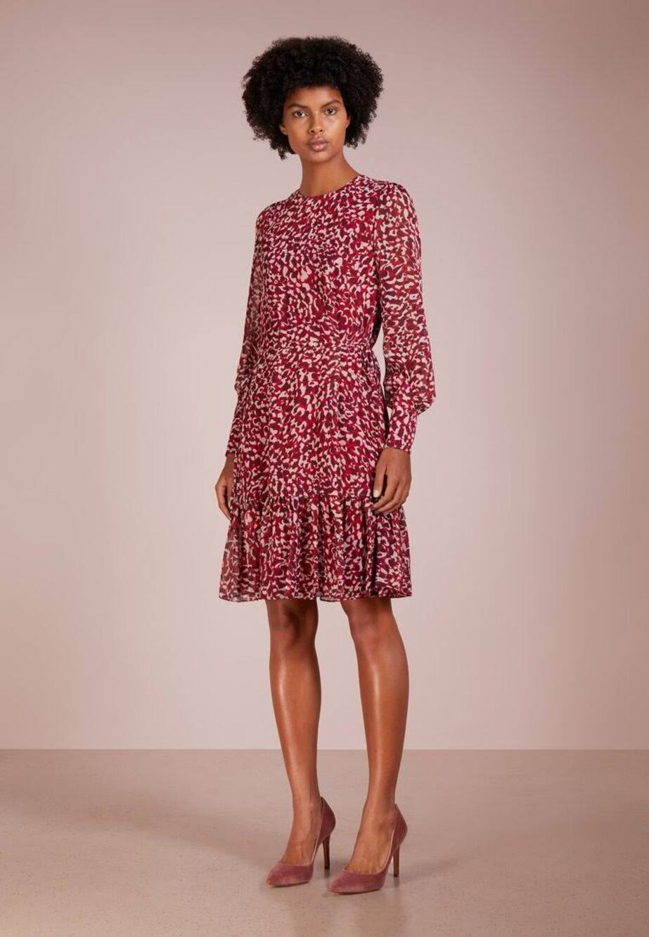LK Bennett London DR Damiell Long Sleeve Midi Dress US 2 - Picture 1 of 9